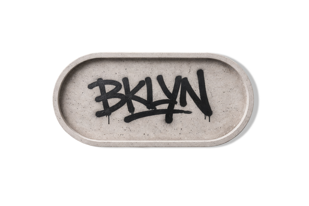 BKLYN Concrete Oval Tray - Brutalist Objects
