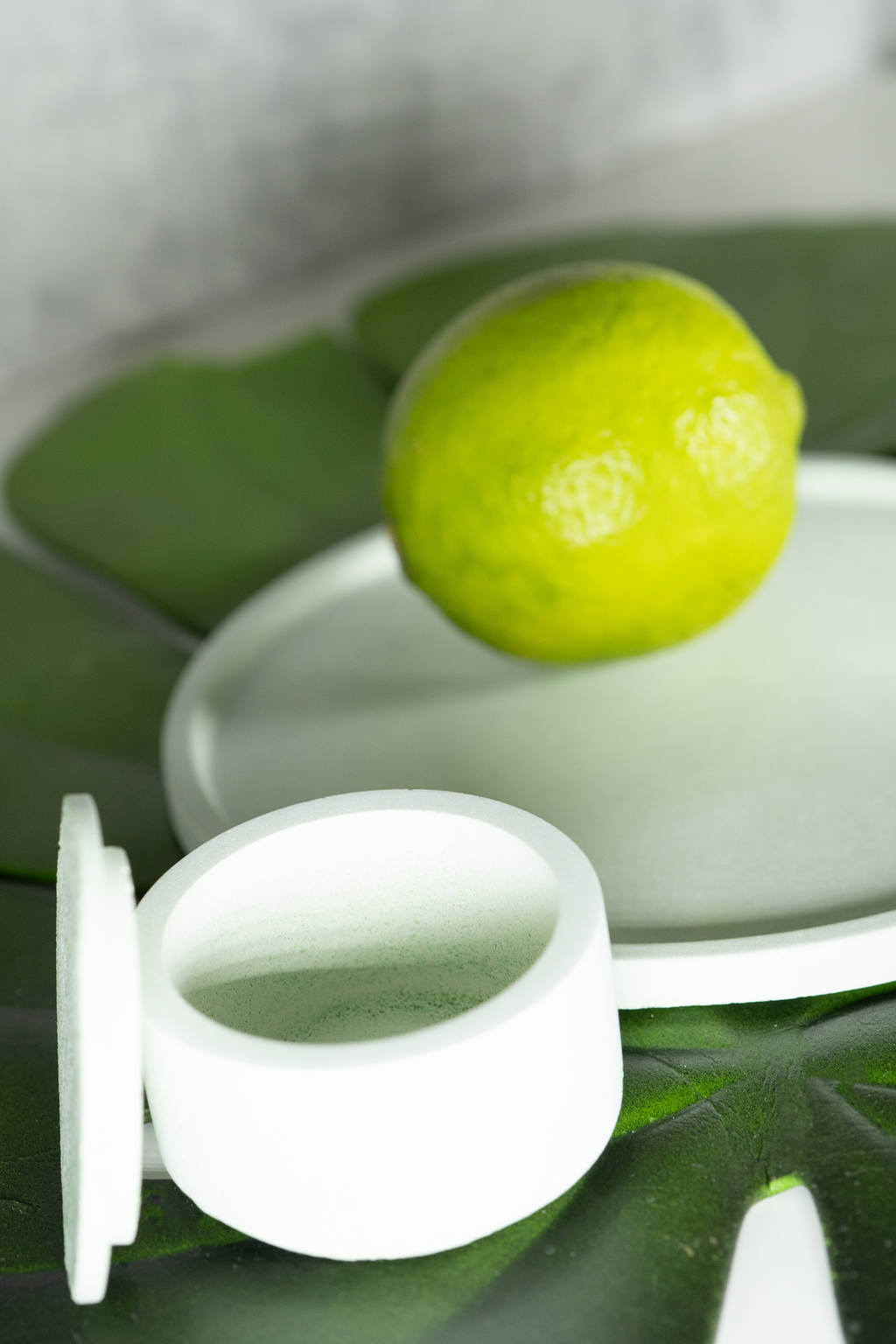 Herbal Quiet — Covered Vessel Pastel Objects Collection