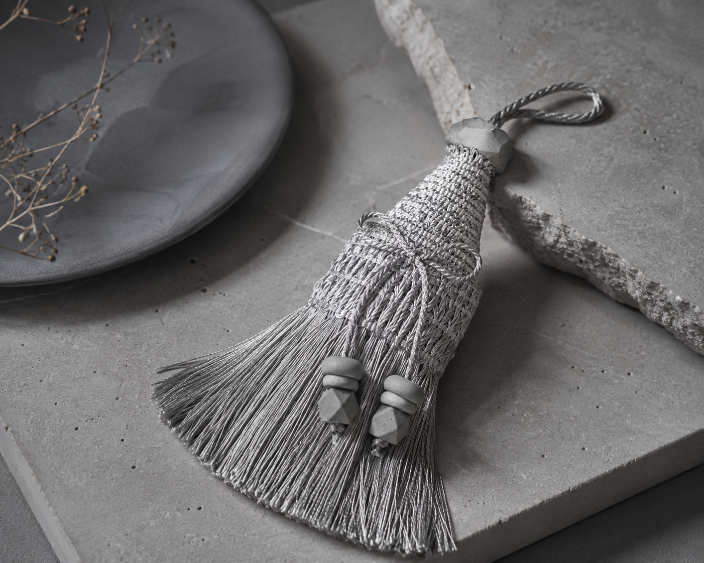 Concrete Whisper Tassel