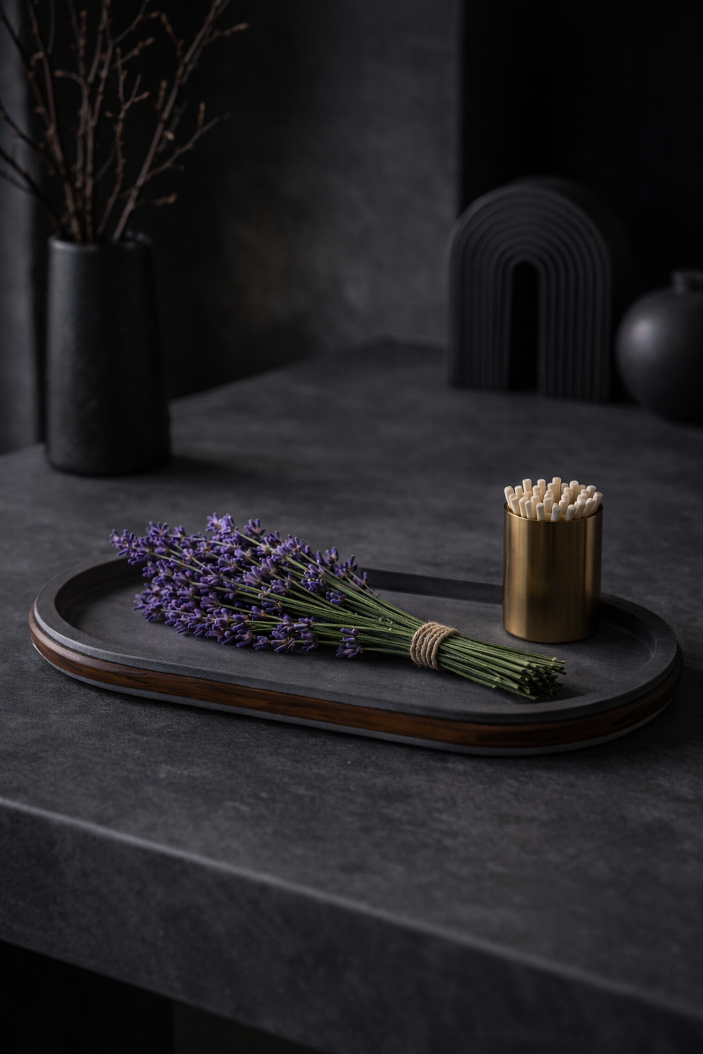 BKLYN Concrete Tray — Lavender Static — Pastel Objects