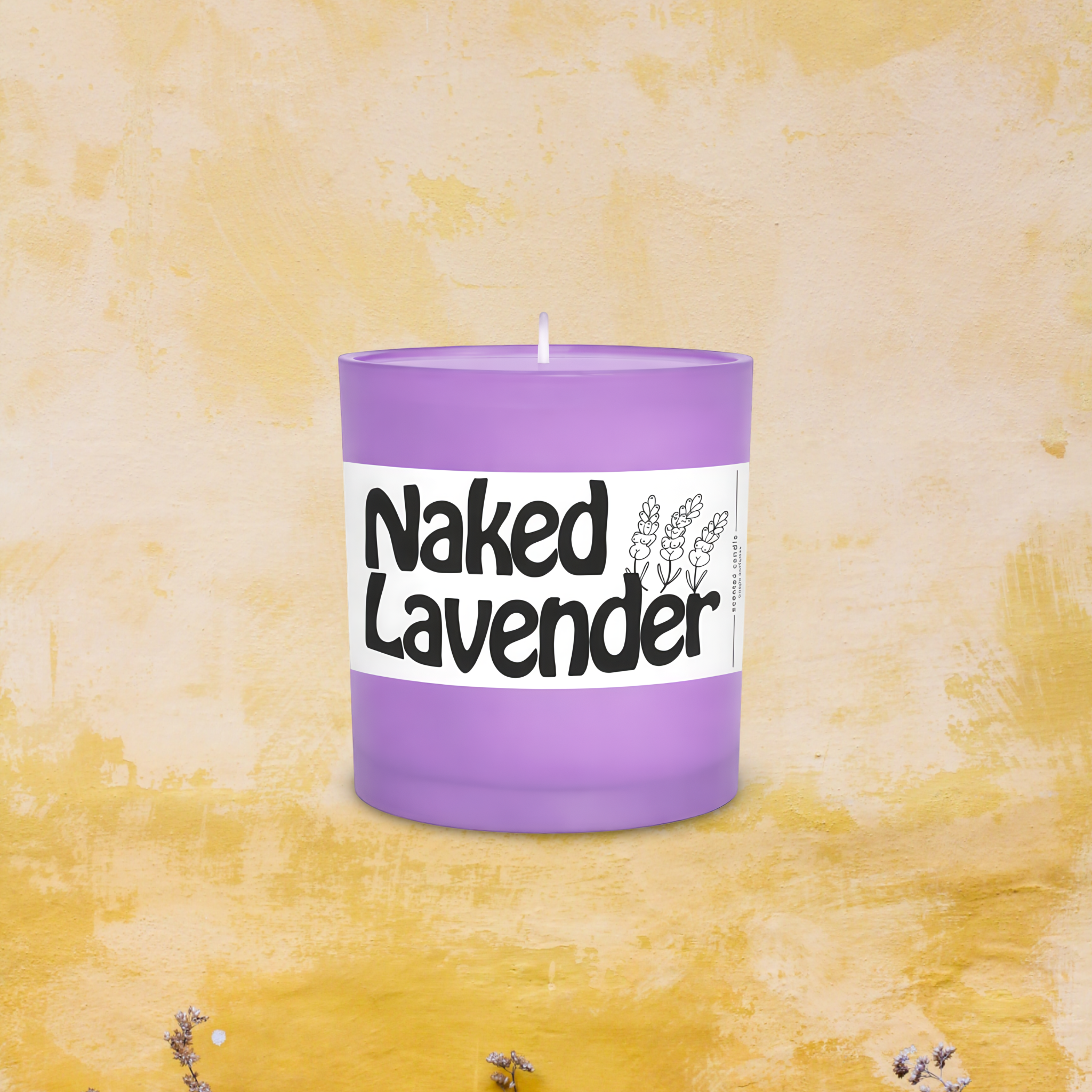 Naked Lavender Scented Candle
