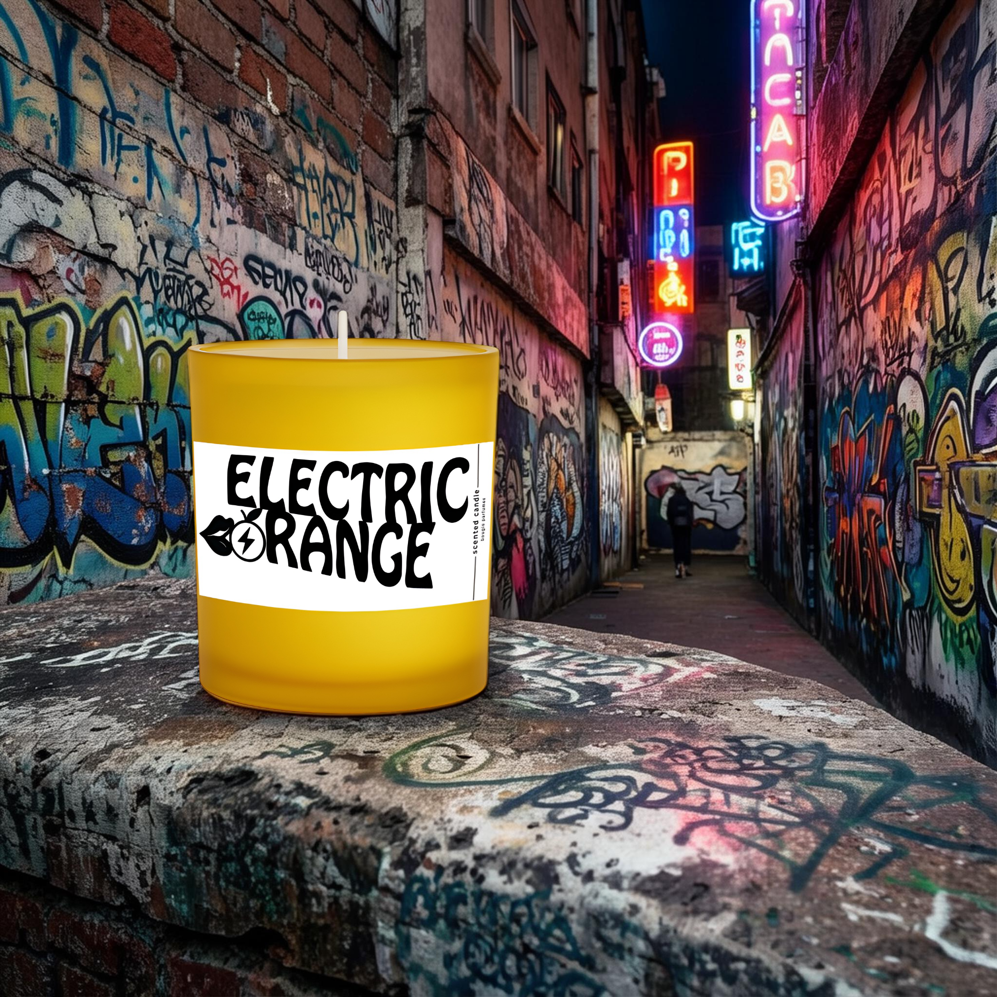 Electric Orange Scented Candle
