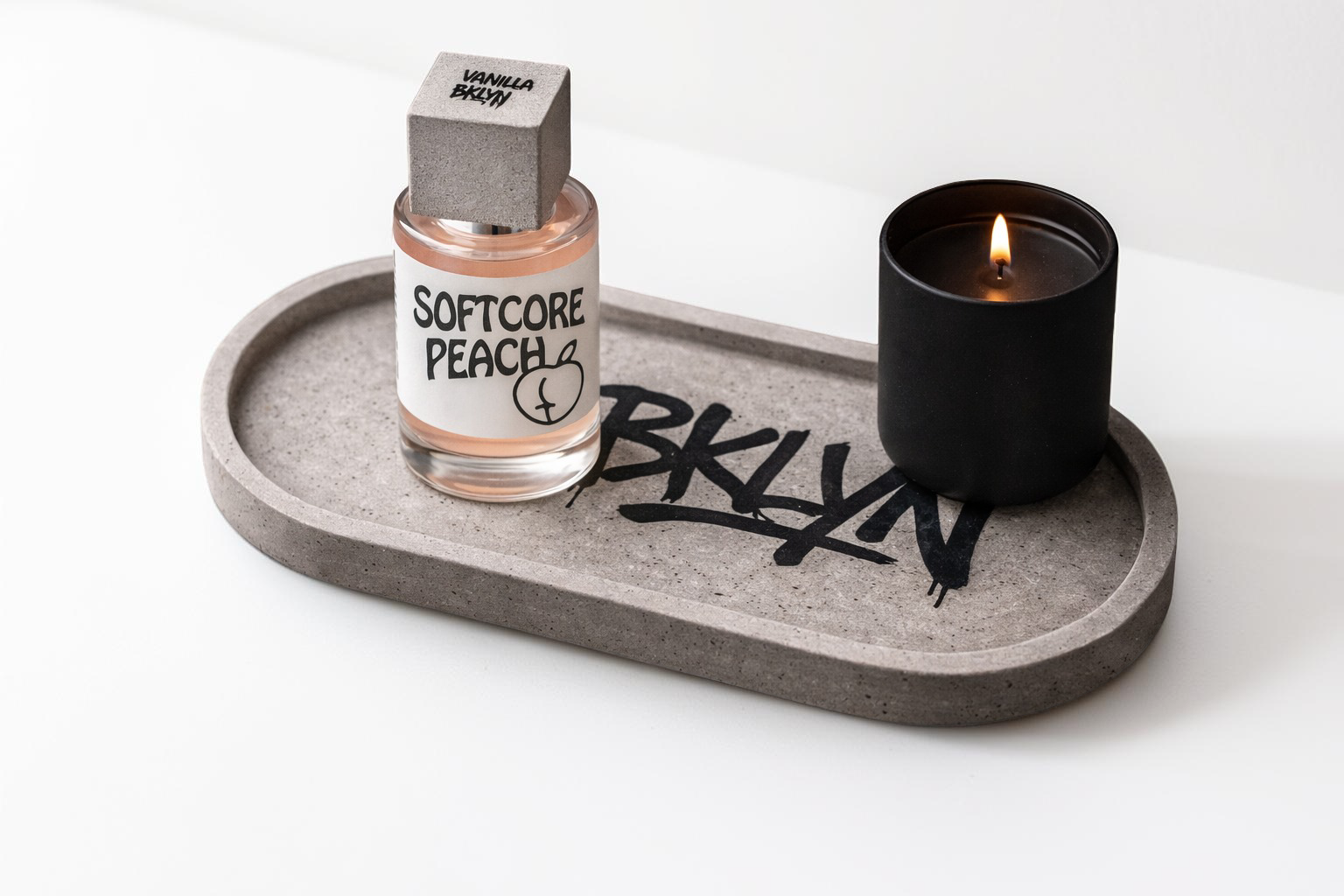 BKLYN Concrete Oval Tray - Brutalist Objects